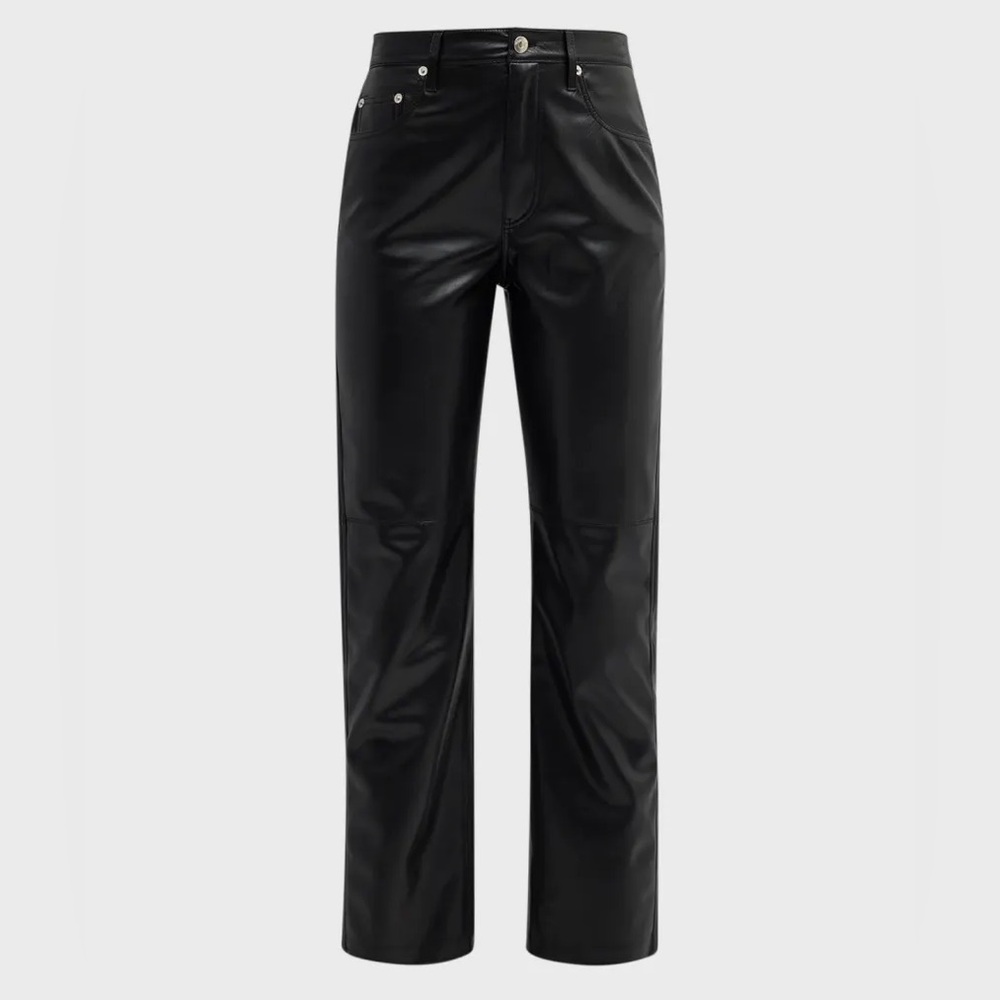 Nanushka Vinni Vegan Black Leather Pants